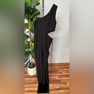 Nicole Miller Cut Out Black Jumpsuit